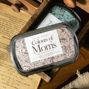 番茄酱印泥 莫里斯的色彩系列 莫里斯色系手帐装饰印台 6款