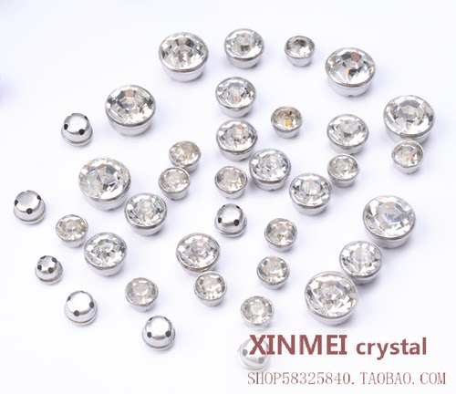 diy圆形包边高档婚纱手缝钻