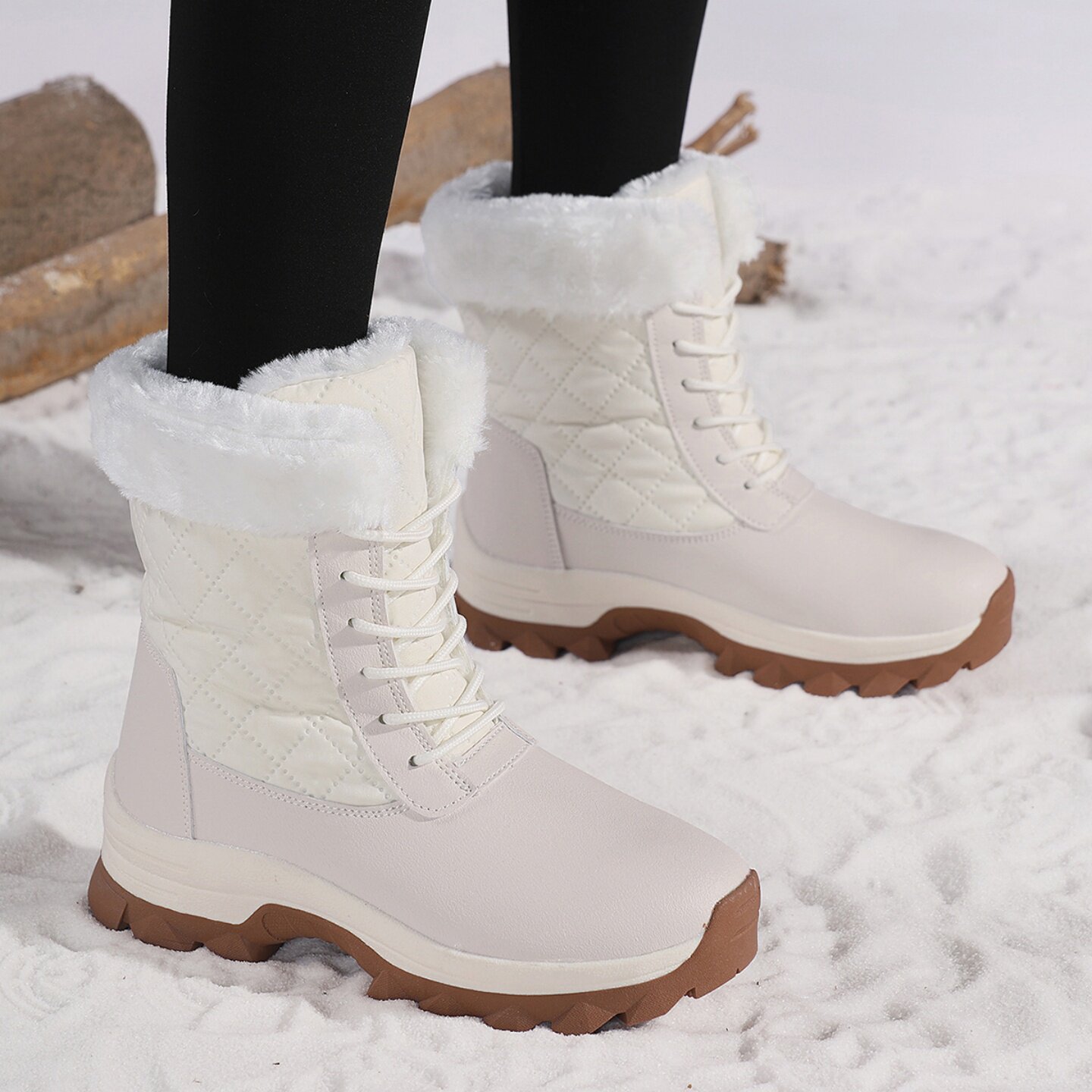 东北雪地靴女款冬季加绒加厚保暖