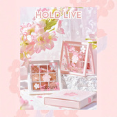 HOLD LIVE落舞樱花九宫格眼影盘珠光哑光易上色大地9色少女心眼影