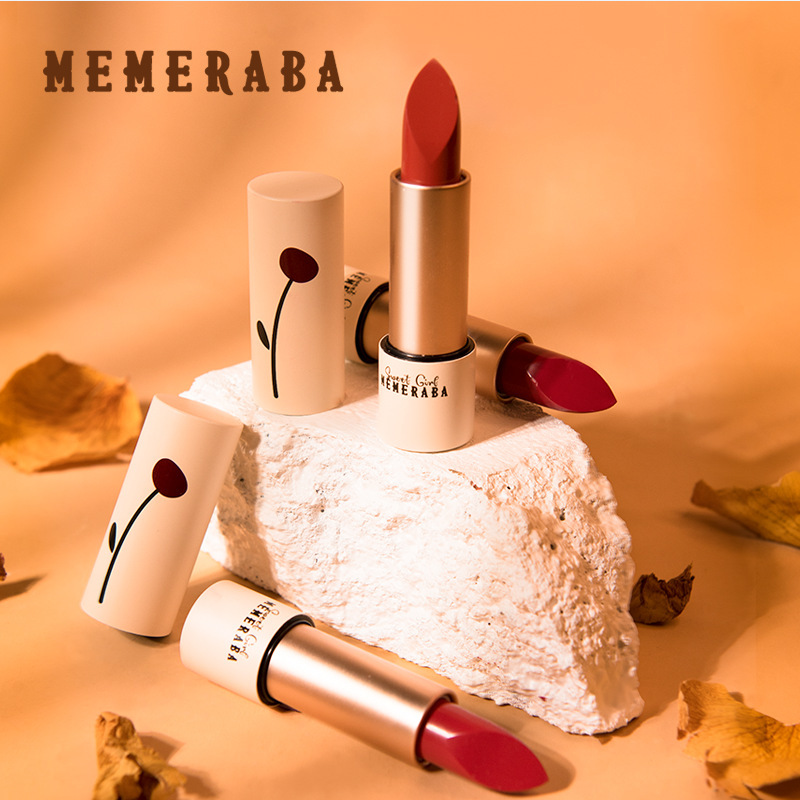 MEMERABA美美热巴轻甜羽雾唇膏丝绒哑光雾面学生新手平价显色口红