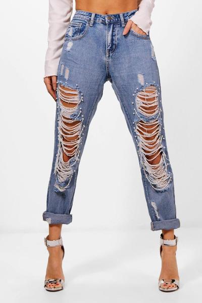 European and American exaggerated jeans and jeans
