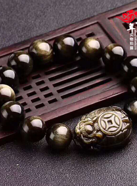 金曜石龙龟赐瑞手链黑