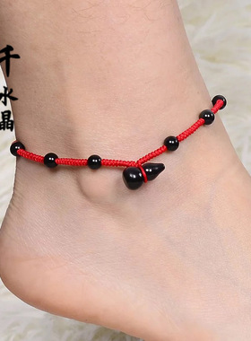 黑曜石葫芦招财纳福开运手链