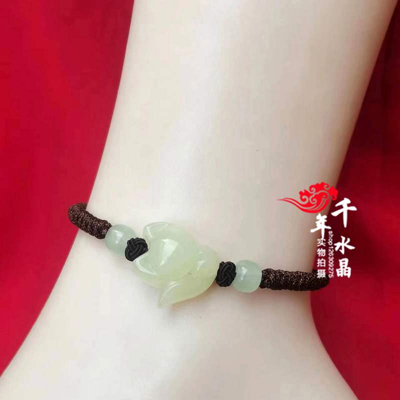 和田玉狐狸增缘旺桃花