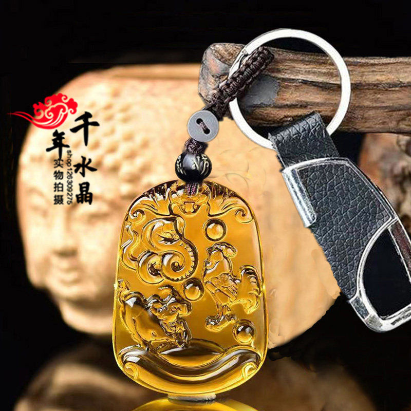 蛇鸡牛三合贵人吊坠扣