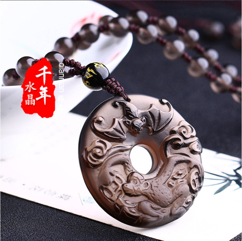 2026年属猴人灵猴赐宝冰种黑曜石吊坠开运招财旺运吉祥物