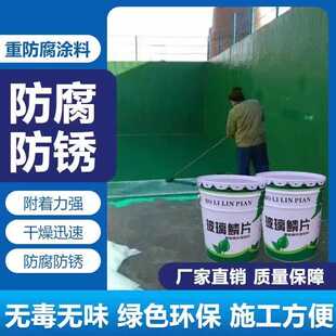 乙烯基玻璃鳞片胶泥环氧树脂防腐涂料化工厂脱硫塔污水池环保材料