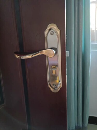 通用型手柄房间旧门换锁门锁黑色木门静音卧室内家用锁具老式门把