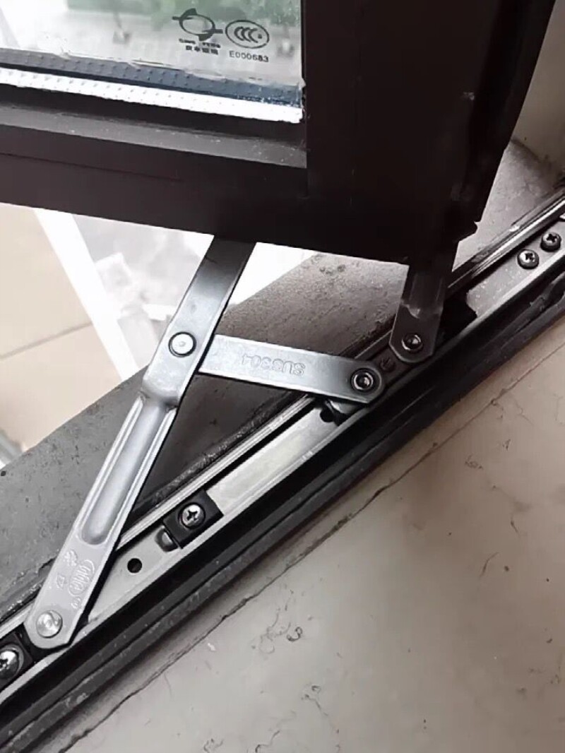 铝合金铰链四连杆风撑塑钢门窗滑轨窗户滑撑不锈钢防风撑支架