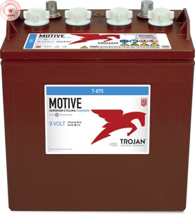 邱健Trojan蓄电池T-875/8V170AH美国原装飞马电瓶T875