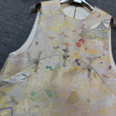 国风马甲YS228 布谷 2026早春上新高档仿宋锦中长款 G401