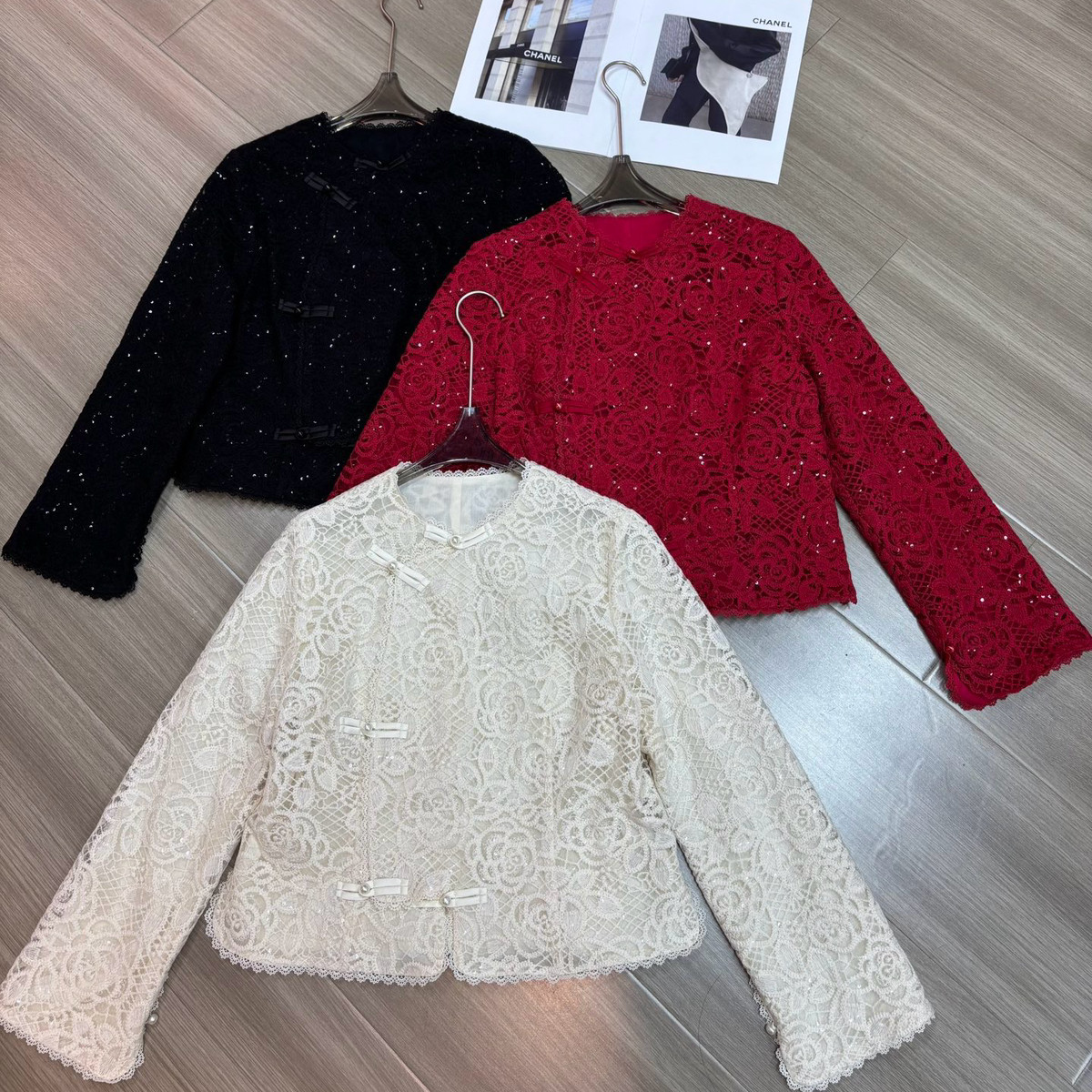 布谷-工亮片蕾丝刺绣斜襟盘扣浪漫精致长袖上衣小衫YS1-zl-A77276,女装/女士精品,毛针织衫,淘宝优惠券,粉丝福利购,淘宝优惠卷