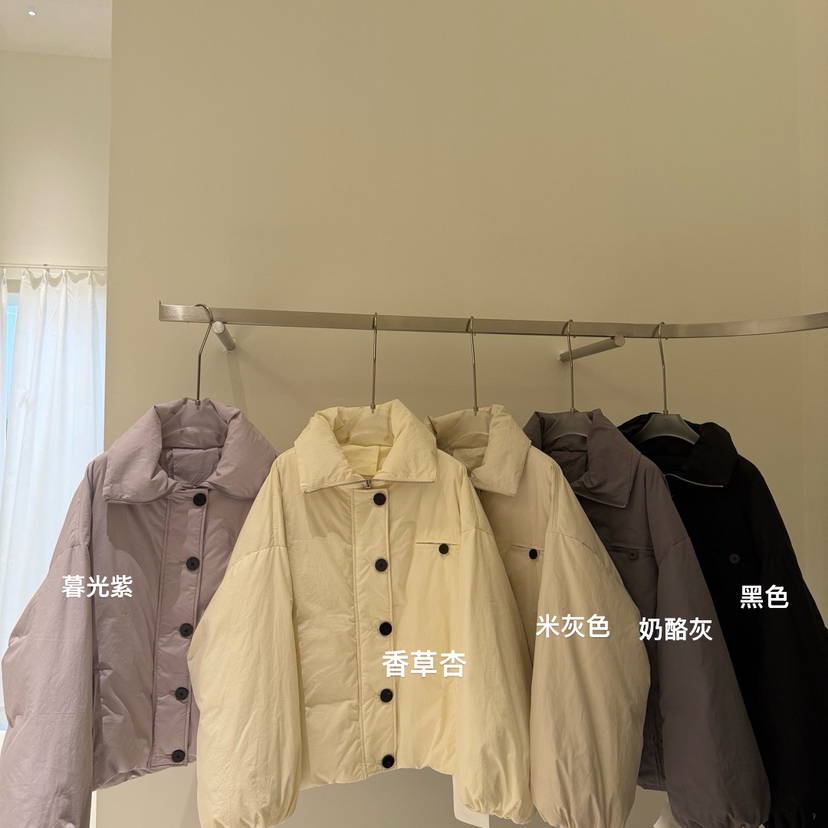 MOM冬上新简约廓形宽松休闲保暖羽绒服外套258829