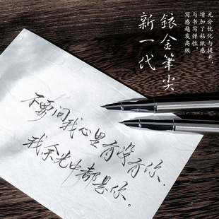 【金属弯尖】美工钢笔全钢笔身学生成人练字初学专用正姿硬笔书法
