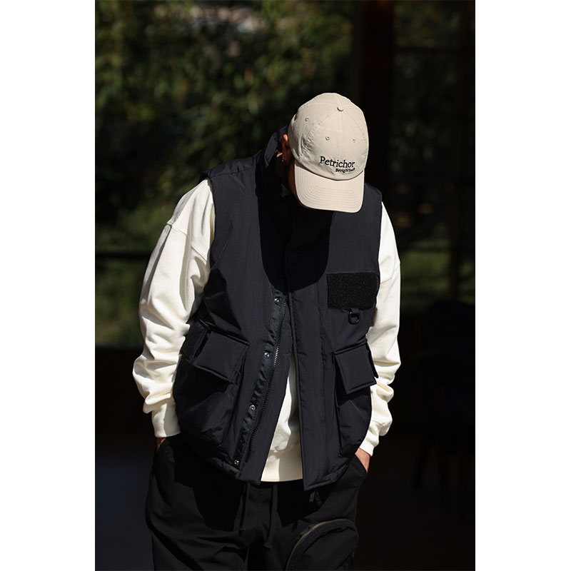 男士立领工装棉马甲休闲宽松外套