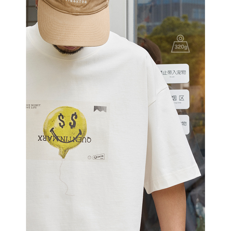 男士重磅短袖宽松休闲户外潮牌