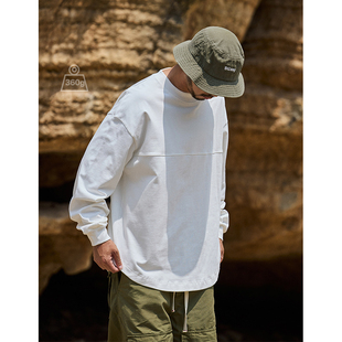 T恤弧形下摆潮男宽松休闲秋季 360g重磅长袖 Marx日系男士 Quentin