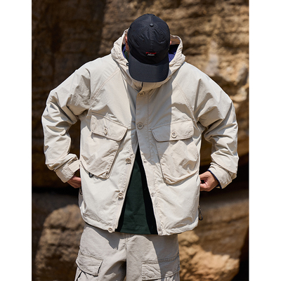 山系男士户外连帽夹克休闲