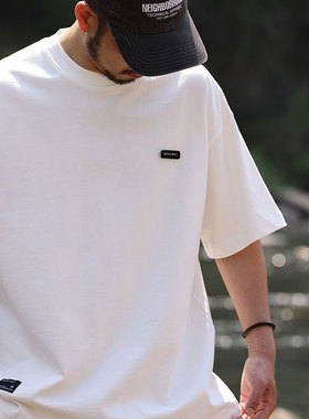 Quentin Marx男士重磅短袖T恤320g纯棉宽松休闲半袖潮牌t大码夏季