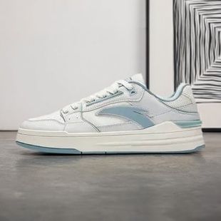 王一博同款 时尚 安踏街顽LITE 男女经典 小白鞋 撞色潮流板鞋