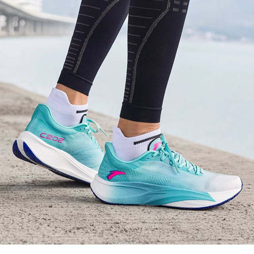 安踏C202 5代专业碳板马拉松跑步鞋男生透气竞速训练体测运动鞋