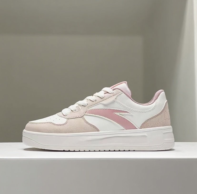 安踏轻松板鞋小白鞋女2025夏季新款厚底增高百搭运动鞋子休闲鞋女,运动鞋new,板鞋,淘宝优惠券,粉丝福利购,淘宝优惠卷