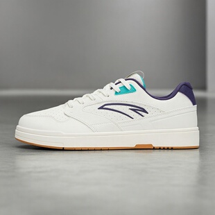 安踏小街顽男2025夏季新款轻便小白鞋平底专业运动鞋低帮潮流板鞋