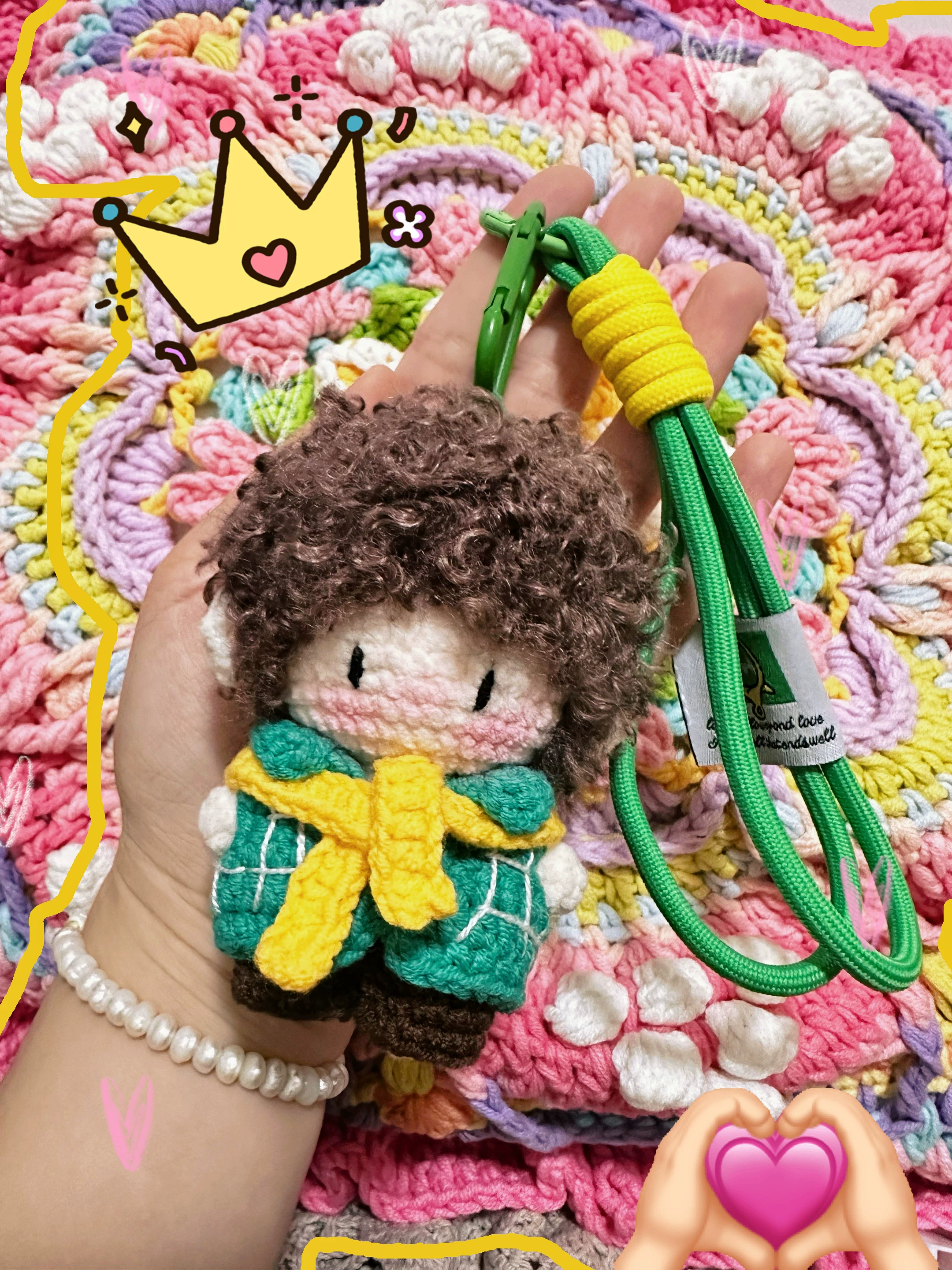 手工DIY钩针毛线编织玩偶王一博肖战钥匙扣挂件材料包成品包邮