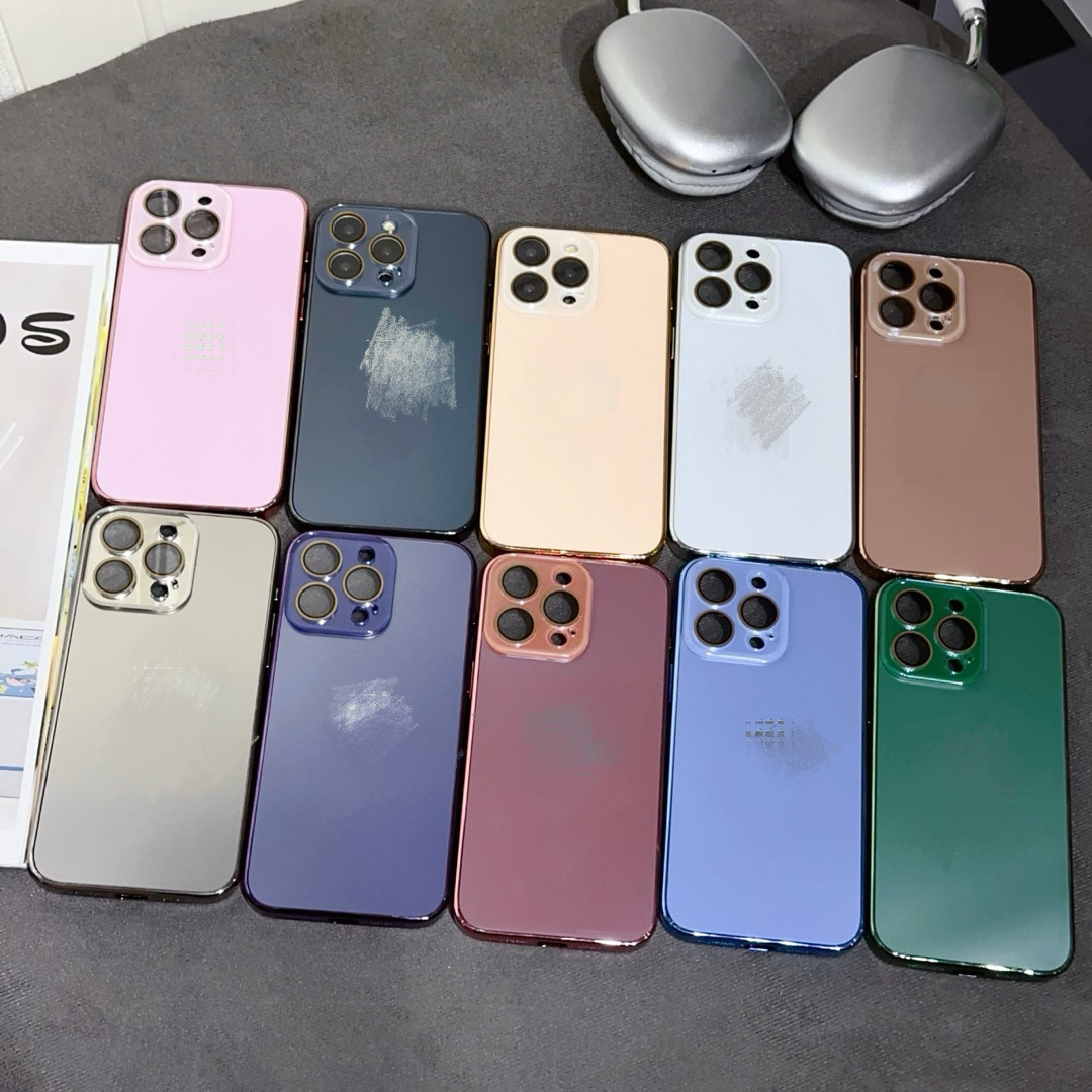 电镀手机壳镜头膜iPhone14promax手机壳全包镜头11、12、13、14、15、16保护套