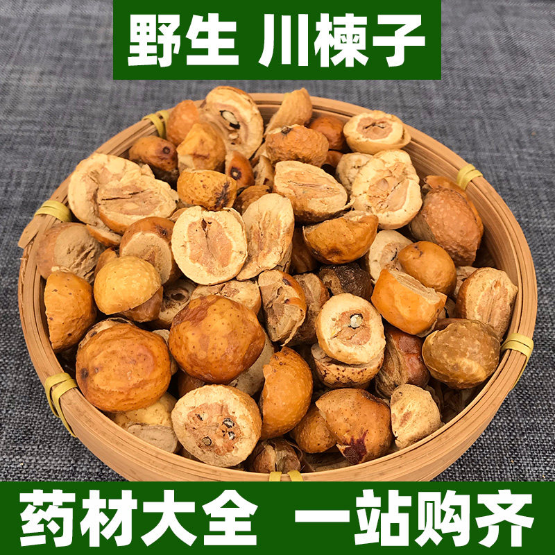 野生四川原产川楝子中药材苦楝子楝实金铃子天然散装川楝实500g