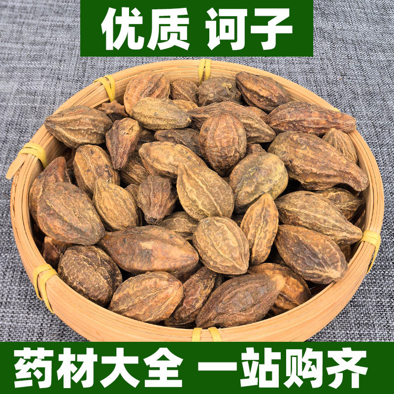 广西诃子中药材正品非野生柯子肉皮果可打粉诃黎勒诃黎诃梨随风子