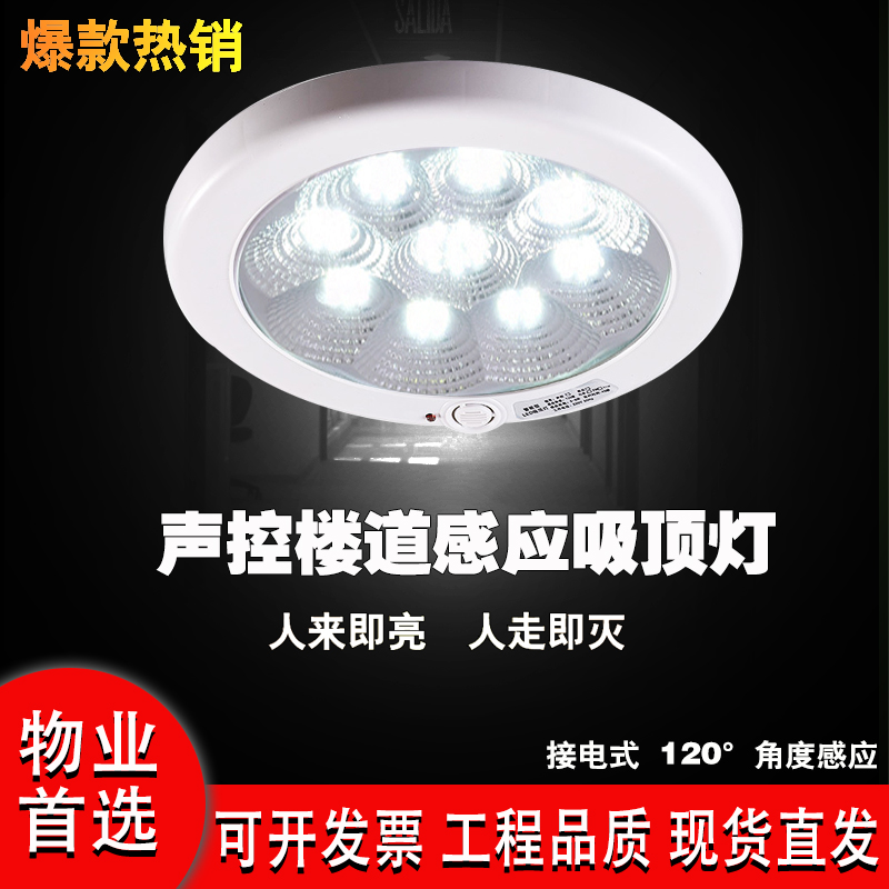 爱德仕LED声控灯楼道感应灯物业
