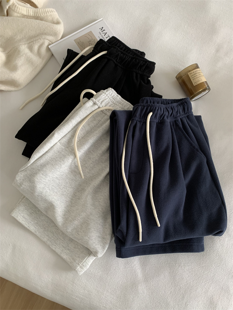 显瘦高腰弯刀裤垂感百搭直筒裤