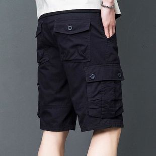工装 裤 宽松马裤 多口袋短裤 男 7分裤 男夏季 休闲裤 出口日本 加大码