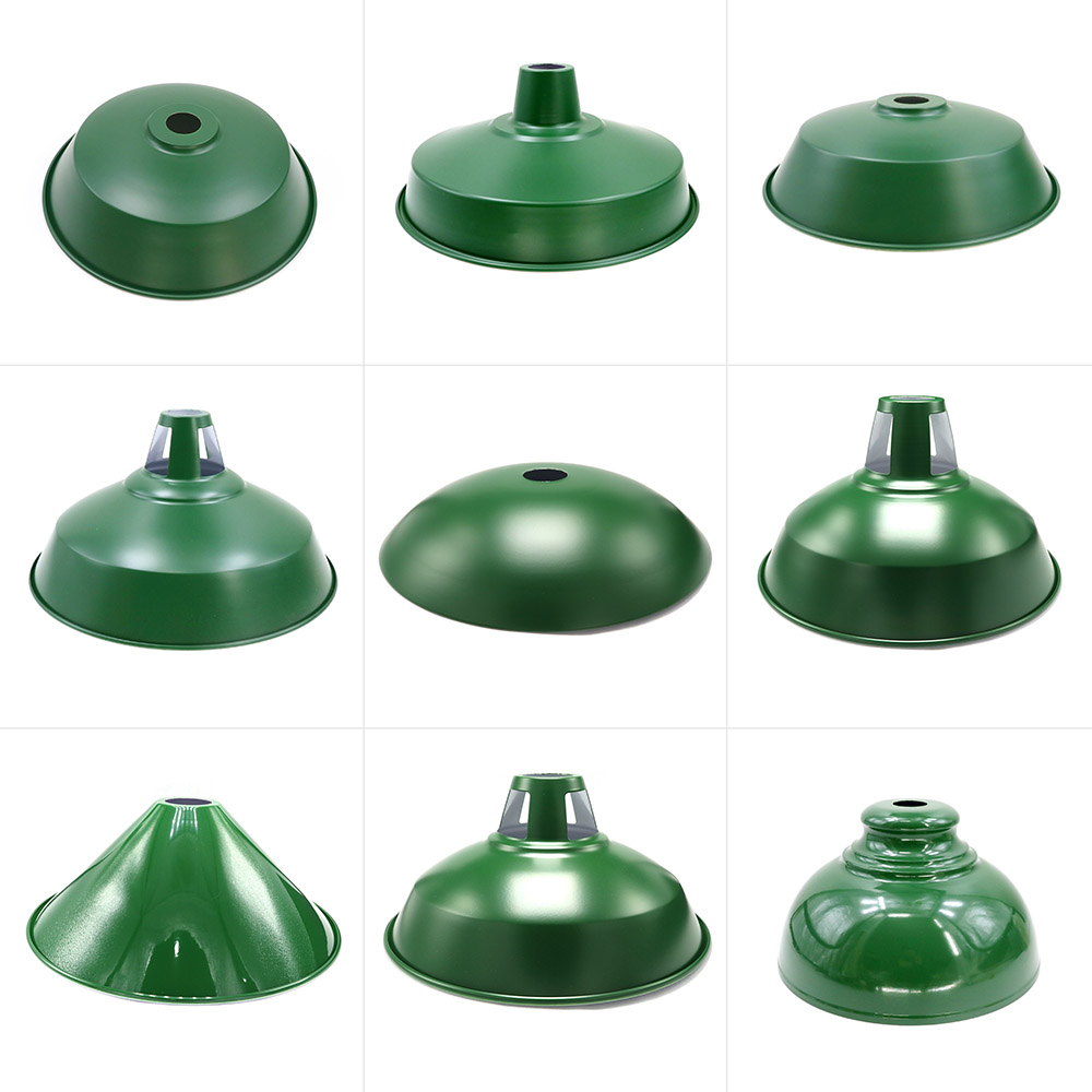 墨绿色复古大吊灯灯罩麻将馆