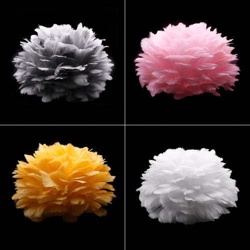 羽毛温馨少女ins风DIY灯罩