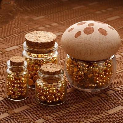 金豆子瓶小空瓶子密封盒放金豆子保值收纳瓶散珠罐子容器装金豆