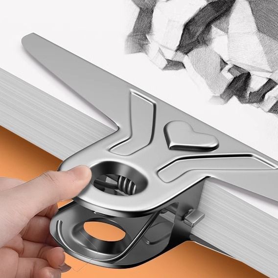 夹子文具固定万用整理夹不锈钢铁票据夹特大号小号书小夹子文件