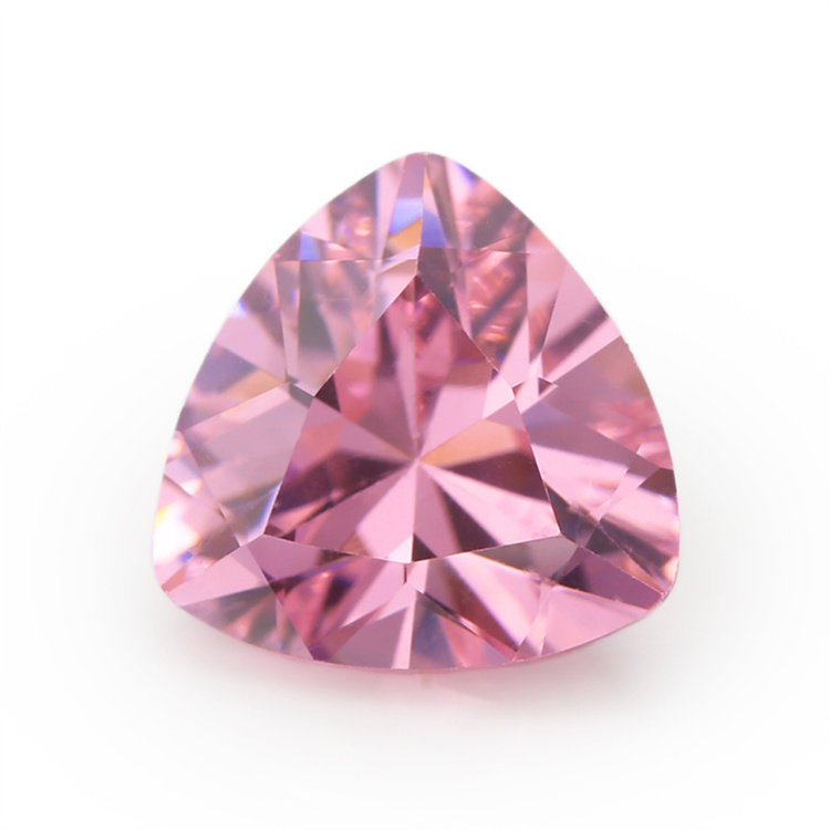 3*3~12*12mm 5a 梧州工厂 diy镶嵌配件 肥三角形粉红色锆石