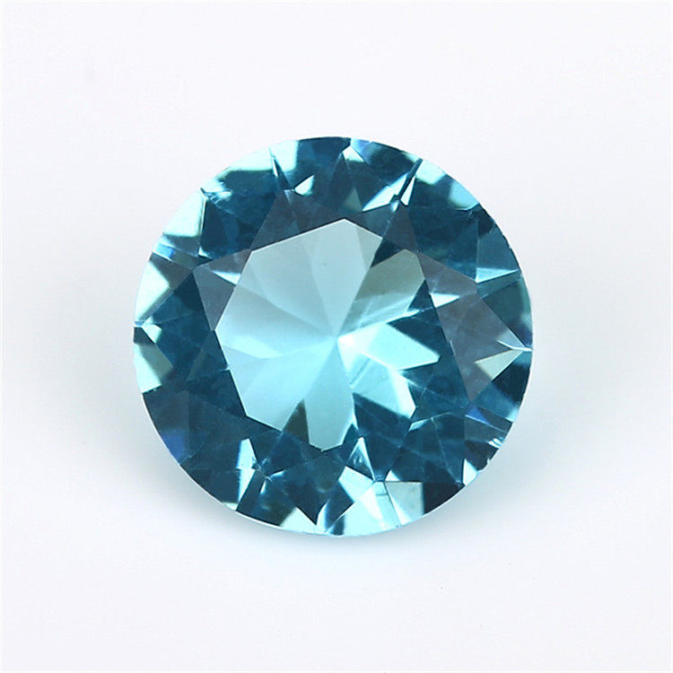 3~15mm 圆形浅海蓝高级玻璃仿钻水晶钻 diy首饰装镶钻配件