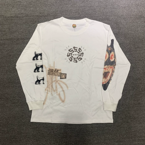 Travis Scott Cactus Jack Air Records Обратите внимание на тазобедренные женщины и женщины мужского пола -хопа