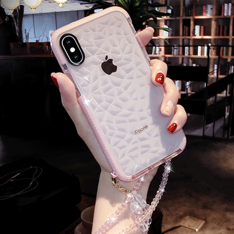 迪丽热巴明星同款手机壳适用苹果17promax手机壳16plus钻石纹透明iPhone15/14/13/12pro高级感xsmax女保护套