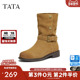 TATA他她靴子女2025冬新款 百搭时装 靴休闲靴短筒西部靴CKL02DS5