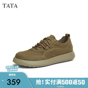 鞋 OCD05AM5 休閑鞋 TATA他她復(fù)古皮鞋 商務(wù)真皮工裝 2025新款 男士 男鞋