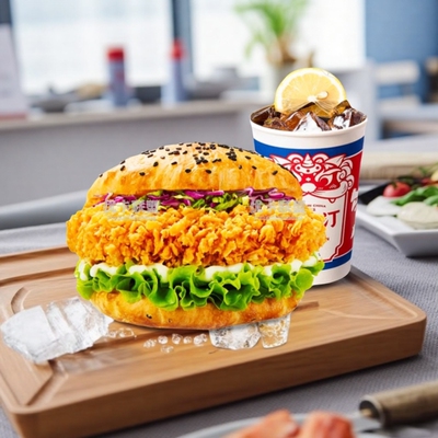 塔斯汀汉堡中国汉堡随心配优惠券鸡腿汉堡小食套餐限购代下单自提