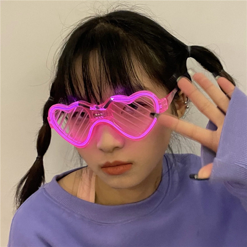 파티 빛나는 블라인드 안경 디스코 바 나이트 클럽 KTV 분위기 전자 음절 파티 소품 인터넷 연예인 장난감