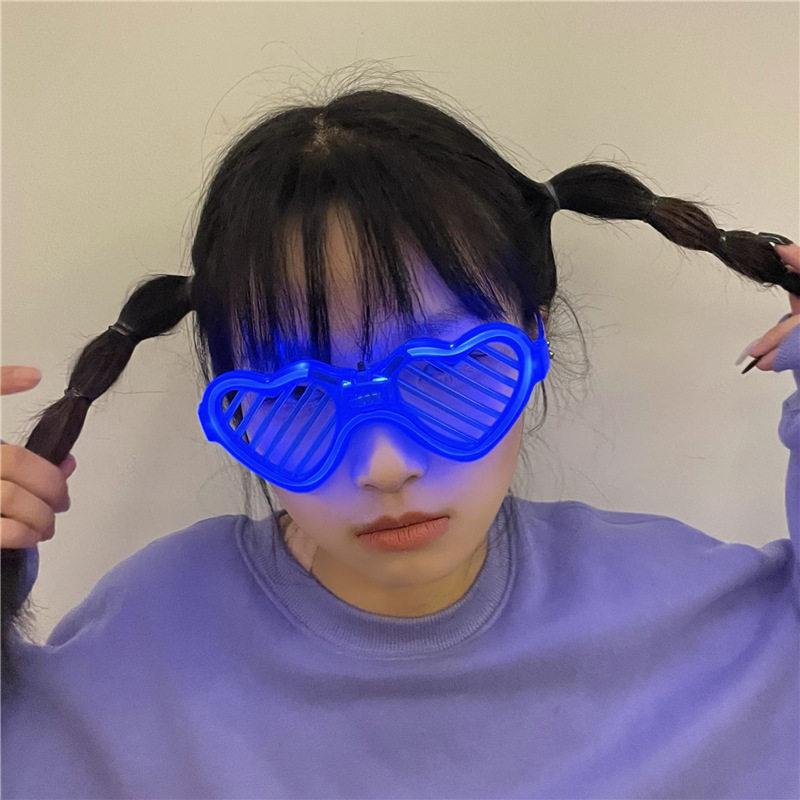 파티 빛나는 블라인드 안경 디스코 바 나이트 클럽 KTV 분위기 전자 음절 파티 소품 인터넷 연예인 장난감