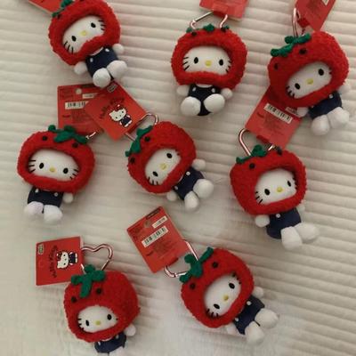 番茄头套西红柿治愈系hellokitty挂件书包挂饰包包小饰品公仔玩偶