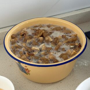 厨房家用荤油罐复古带盖耐高温加深猪油盆可放冰箱 搪瓷猪油罐老式